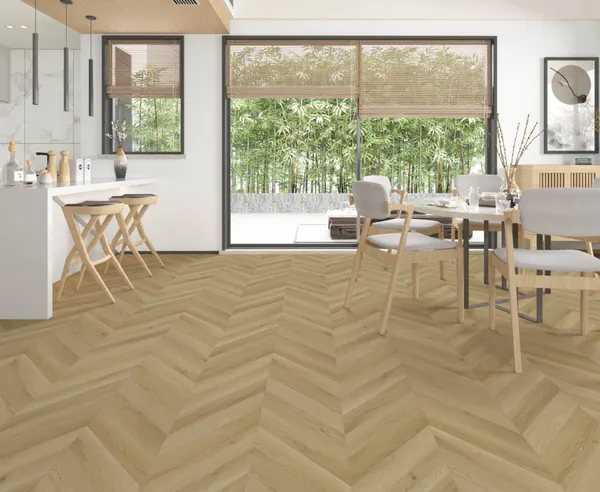 Premium Floor Chevron Dąb Starlight 99100 jodełka francuska klik SPC panele winylowe