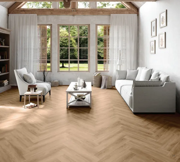 Invictus Champagne 31 - Divine Oak - Herringbone Dryback LVT