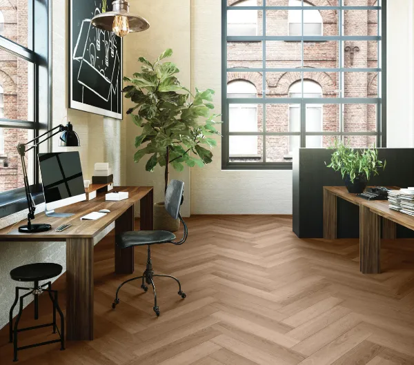 Invictus Roasted 34 Jodełka - Parquet Dryback LVT - Highland Oak