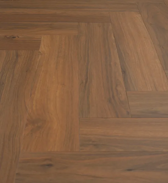 Invictus Bella Noce Walnut 42 Herringbone Dryback LVT Maximus