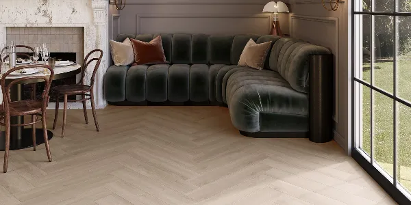 Invictus Pure 03 - Herringbone Dryback LVT - Divine Oak