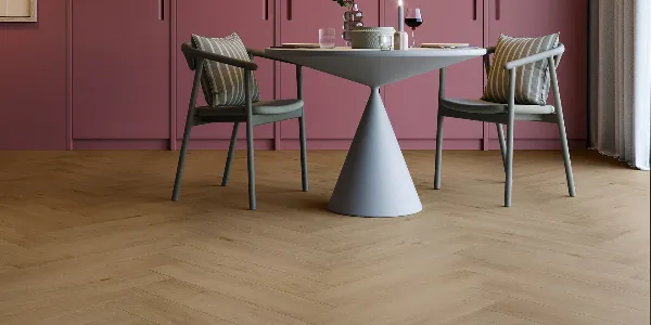 Invictus Sesame 36 - Herringbone Dryback LVT - Belrose Oak