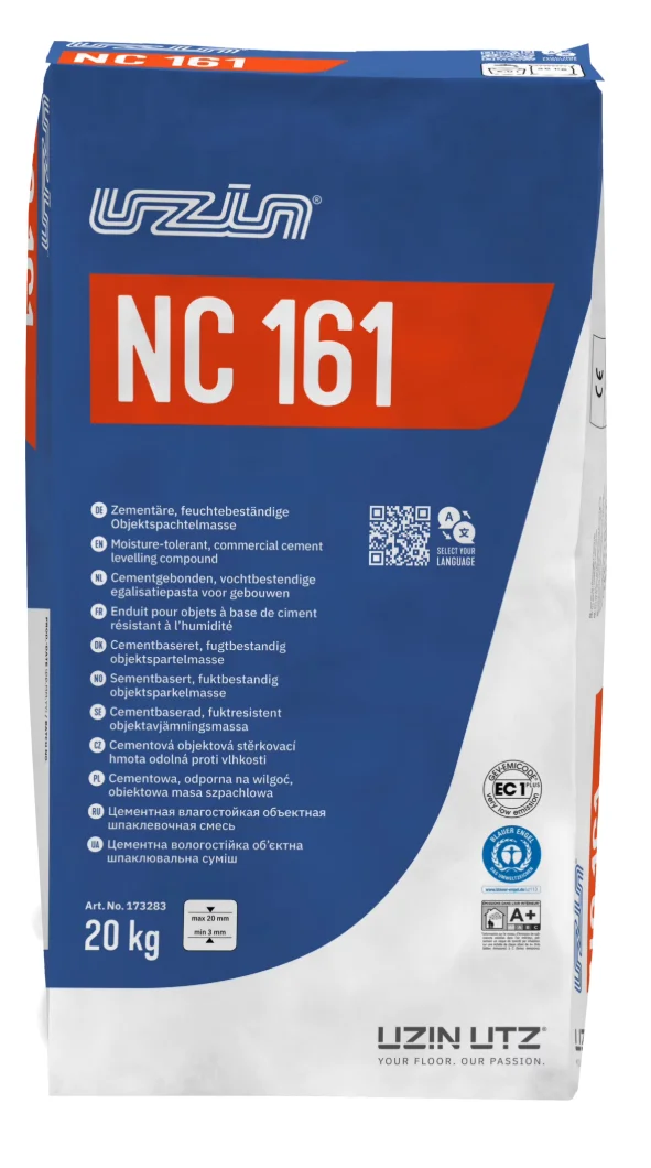 UZIN NC 161 cementowa masa wygładzająca odporna na wilgoć 3–20 mm 20 kg
