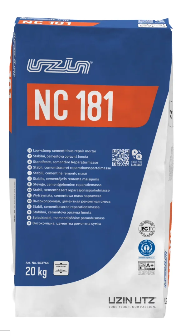UZIN NC 181 wytrzymała drobnoziarnista masa naprawcza 20 kg
