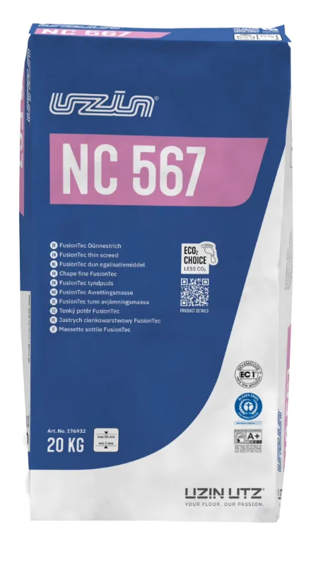 UZIN NC 567 FusionTec jastrych cienkowarstwowy 3–50 mm 20 kg