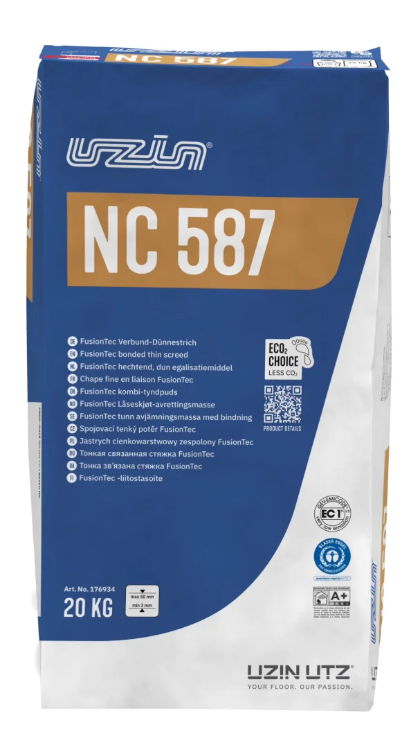 UZIN NC 587 FusionTec szybkoschnący jastrych cienkowarstwowy 3–50 mm 20 kg