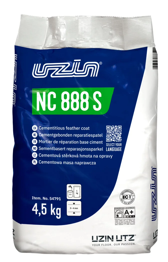 UZIN NC 888 S bardzo drobnoziarnista szybka masa szpachlowa 0–4 mm 4,5 kg